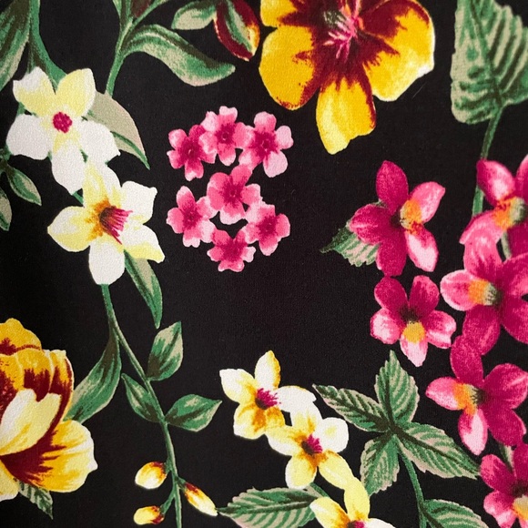 White House Black Market Black Floral Maxi Dress - Picture 9 of 16